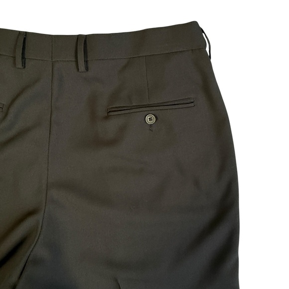 Haggar Classic Fit Men's Black Dress Pants. Creased Flat Front. 36x30 #1543 - Picture 9 of 10